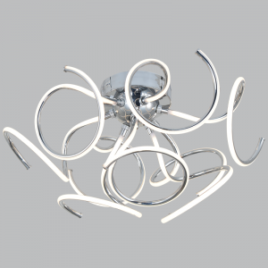 Brightstar CF161 LED Polished Chrome and PVC Ceiling Fitting, 37W, 3000K