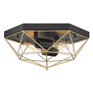 Brightstar Elegant Black and Gold Metal Ceiling Fitting