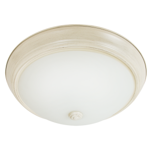 Brightstar French White Ceiling Fitting with Frosted Glass
