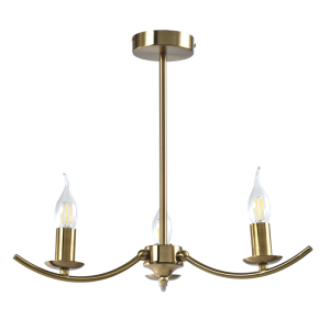 Brightstar Exquisite Gold Metal, Resin, and Wrought Iron Chandelier