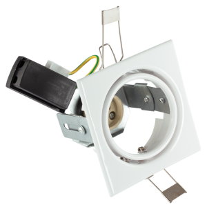 Brightstar 50W Tilt Square Pressed Metal Downlighter in White