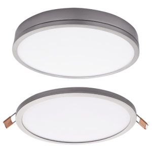 Brightstar DL075 Satin Slimline LED Downlighter - 8W, 4000K, Surface/Recessed