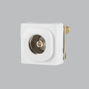 Brightstar ECP605 White TV Plug Component - 22mm x 22mm (Box of 100)