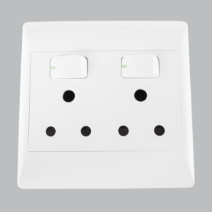 Brightstar EPL321 White 16 AMP Double Plug – 4 x 4 Design