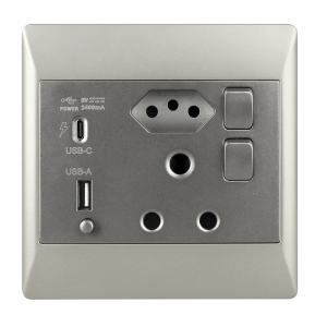 Brightstar EPL365 DUO 16 Amp Plug with New RSA Socket, USB-C, and USB-A Ports