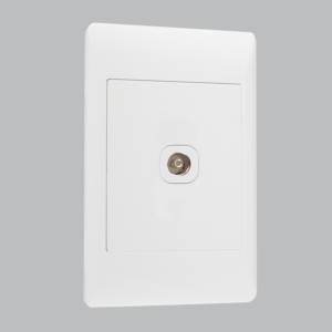Brightstar ESW032 White TV Socket – Dual 2 x 4 Configuration