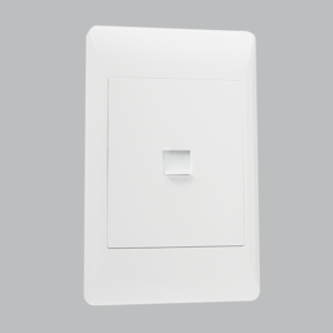 Brightstar ESW033 Telephone Socket and ESW034 Computer Socket - 2 x 4 White Duo