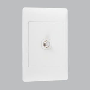 Brightstar ESW038 White Satellite Socket - 2x4 Electrical Switch