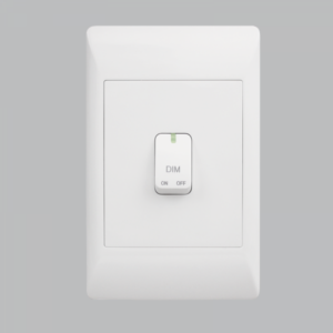 Brightstar ESW043 WHITE Push Dimming Switch – 2 x 4 for Modern Lighting Control