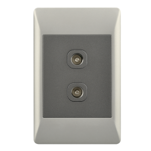 Brightstar ESW085 DUO Double TV Socket for Seamless Home Entertainment Connectivity