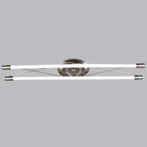 Brightstar FTL047 Satin Linear Lighting Fixture for 2 x 18W T8 LED Tubes