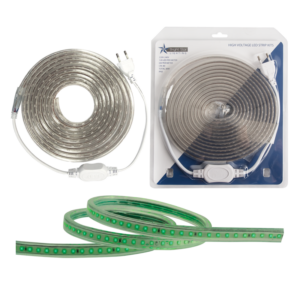 Brightstar HVS403 5M Green LED Strip Light, IP65, 220V (No Transformer Required)