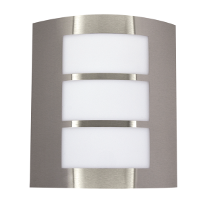 Brightstar L039 Stainless Steel Outdoor Wall Bracket with White Polycarbonate Cover