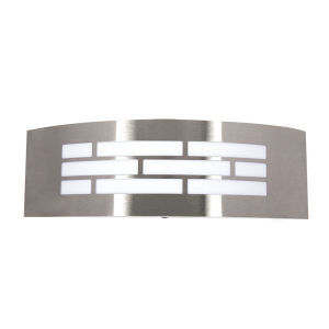 Brightstar L048 Stainless Steel Outdoor Wall Bracket with White Polycarbonate Cover