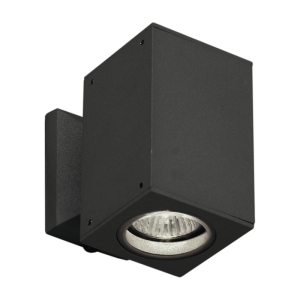 Brightstar L127 Black Square Die Cast Aluminium Outdoor Wall Bracket (IP44, Down/Up Facing)