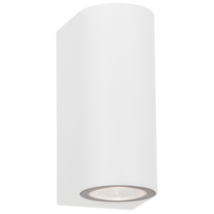 Brightstar L366 White Up and Down Facing Outdoor Wall Bracket with Clear PC Cover (IP65)