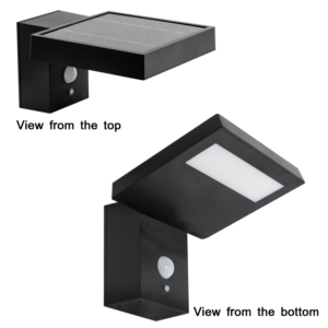 Brightstar Outdoor Solar LED Sensor Wall Lamp - Matt Black