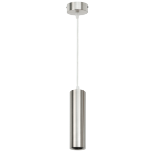 Brightstar PEN046/1 Satin Metal and Aluminium Single Pendant Light (GU10)