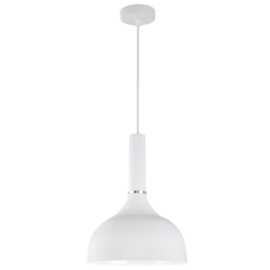 Brightstar PEN216 White Metal Pendant Light (60W ES)