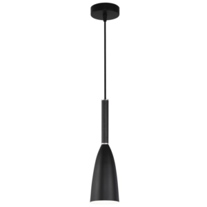 Brightstar PEN244/1 Black Metal Cord Pendant Light - 1 x 60W ES