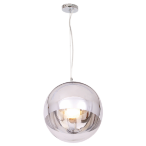 Brightstar PEN2485/1 Polished Chrome and Glass Pendant Light