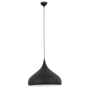 Brightstar PEN273/1 Matt Black Aluminium Single Pendant Light (60W ES)
