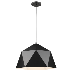 Brightstar PEN399 Black Metal Pendant – Contemporary Design (1 x 60W ES)