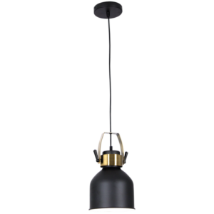 Brightstar PEN590 Black Metal Cord Pendant Light - 1 x 60W/11W ES