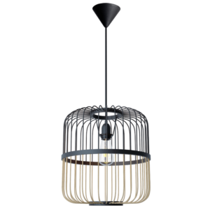 Brightstar PEN809 Natural/Black Bamboo Pendant Light