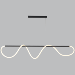 Brightstar PEN815 Matt Black LED Pendant with Remote Control and Changeable Color Temperature