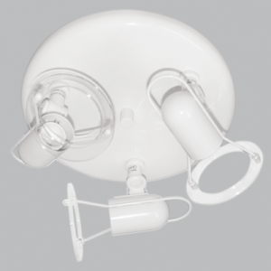 Brightstar S005/3R Saturn 3-Light Spotlight - Gun Metal, Satin Chrome, White