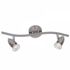 Brightstar S042/2 Satin and Polished Chrome 2-Light Spotlight