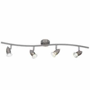 Brightstar S042/4 Satin and Polished Chrome 4-Light Spotlight