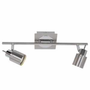 Brightstar S050/2 Satin and Polished Chrome Dual Spotlight