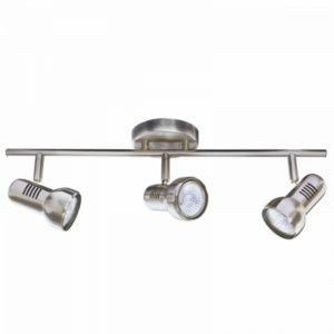 Brightstar S063/3 Satin Chrome 3-Light Spotlight - 475mm Length