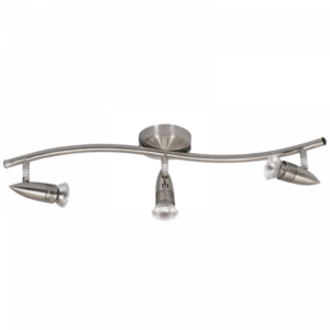 Brightstar S123/3 Satin Chrome 3-Light Modern Spotlight