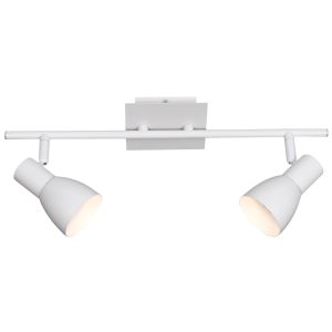 Brightstar S161/2 Matt White Double Spotlight - 422mm Length