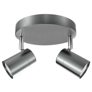 Brightstar S168/2 Satin Chrome Dual Spotlight - Modern Design