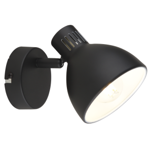 Brightstar S420/1 Black Metal Spotlight - Sleek and Modern Design