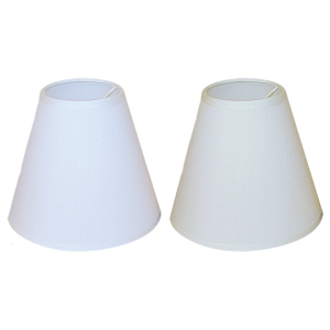 Brightstar SH355 Clip-On Lamp Shade - Cream/White, 70mm x 140mm x 120mm