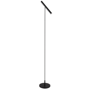 Brightstar SL404 Matt Black Metal LED Floor Standing Lamp with Foot Switch