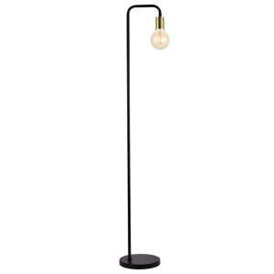 Brightstar SL408 Black Metal Floor Lamp with Foot Switch, 1500mm