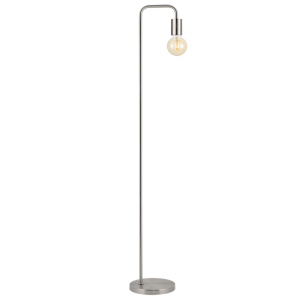 Brightstar SL410 Satin Metal Floor Lamp with Foot Switch, 1500mm Height