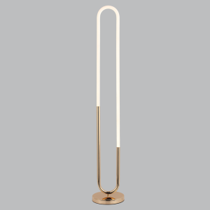 Brightstar SL411 Gold Metal and Acrylic LED Standing Lamp with Foot Switch