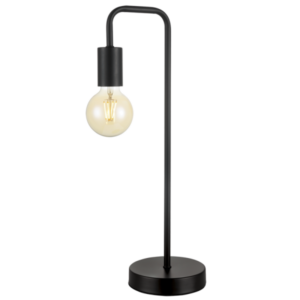 Brightstar TL620 Black Metal Table Lamp - 490mm Height, 200mm Width
