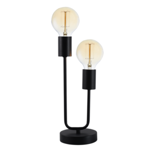 Brightstar TL652 Matt Black Metal Table Lamp (320mm Height)