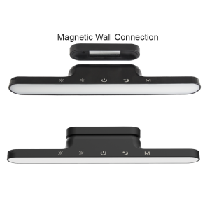 Brightstar TL682 BLACK Magnetic Rechargeable LED Table/Wall Lamp with Touch Control and Dimmable CCT