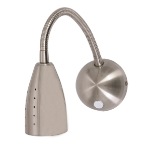 Brightstar Satin Chrome Wall Fitting with Flexible Arm (WB004)