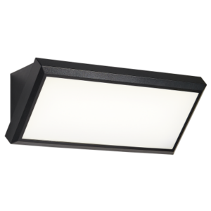 Brightstar WB098 Black Outdoor 12W LED Wall Light, IP65 Rated