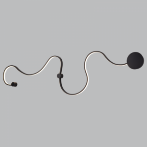 Brightstar WB206 Black 40W LED Aluminium and Silicon Wall Fitting, 4000K